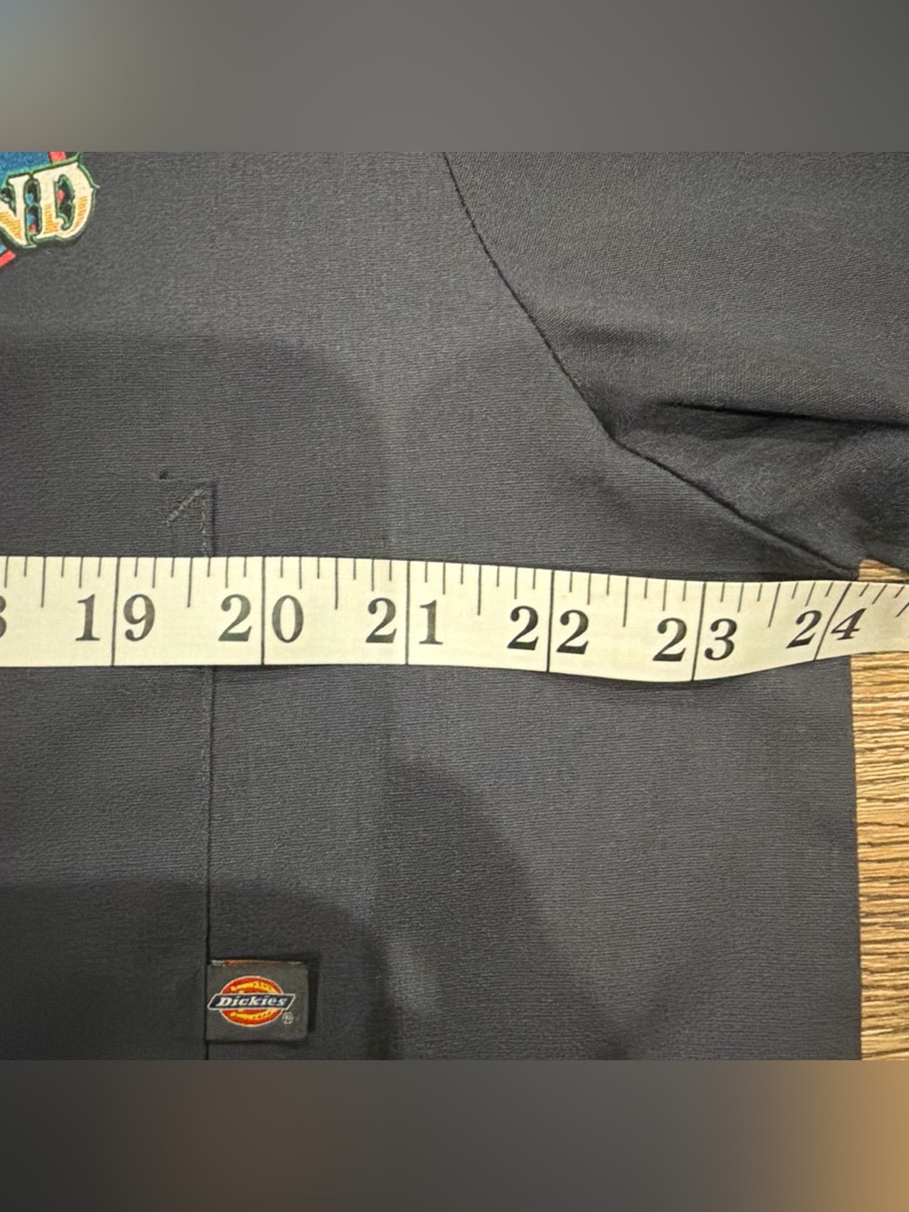 Dickies Navy Short-Sleeve Embroidered Work Shirt - Picture 4 of 6